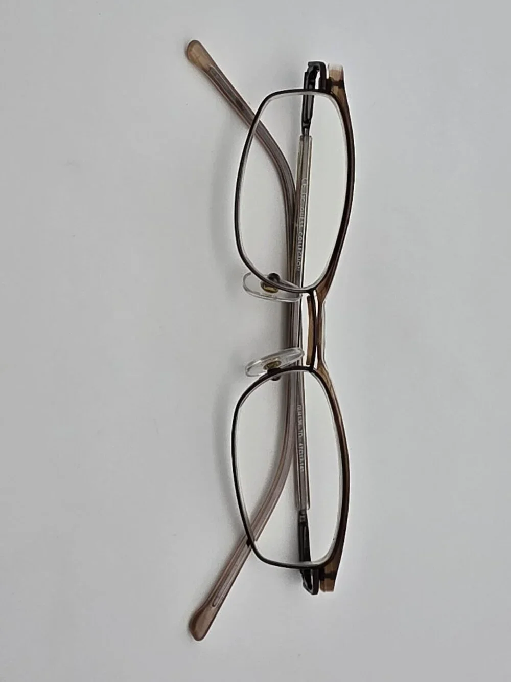 Guess GU4136 TO Brown Crystal Cat Eye Eyeglasses Frame w Flexhinge and Case 47mm
